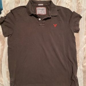 American Eagle brown polo